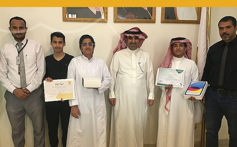 Director of Higher Education Office honored TNS Students for winning some competitions